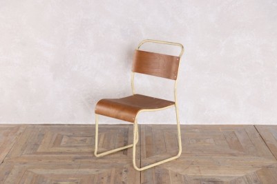 one vintage plywood stacking chair